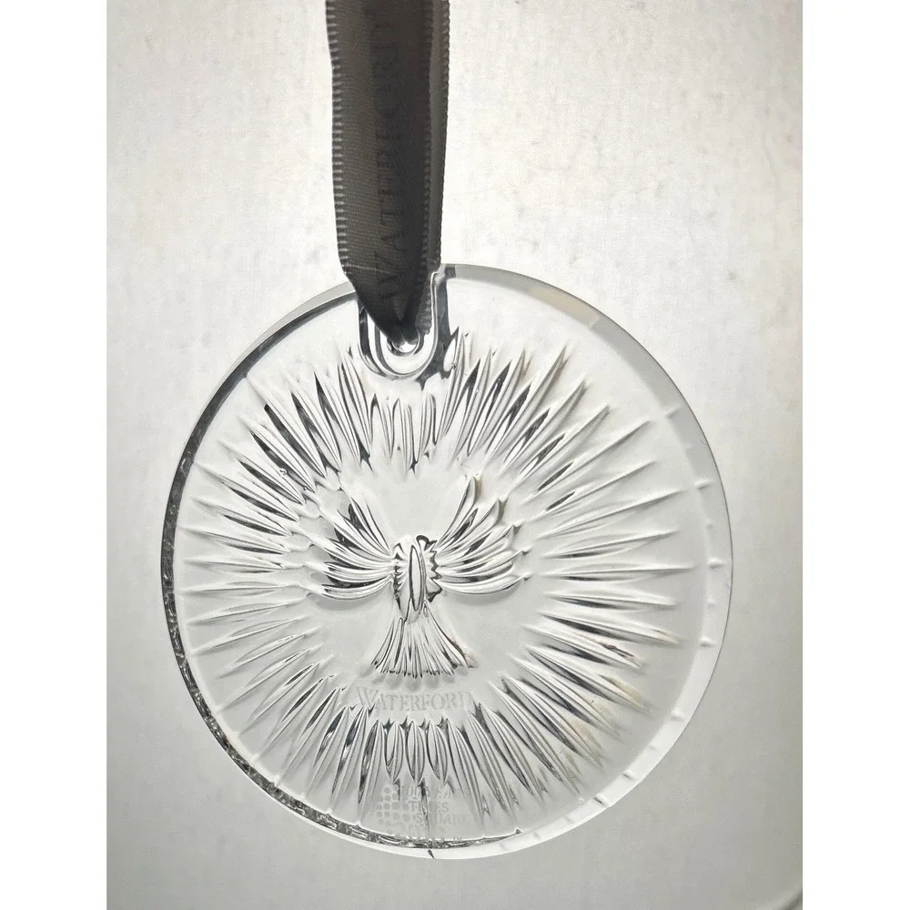 Waterford Crystal 2013 Times Square Peace Dove Ornament‎ Holiday Collectable